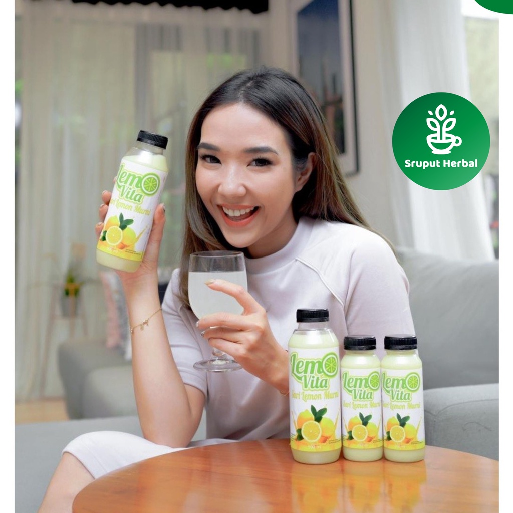 BPOM 500ml Lemovita Sari Lemon 100% Murni Fresh Jus Sari Lemon Diet Alami Sehat Murni Murah Sruput Herbal Segar Sari Jeruk Lemon Beorganik Hikari