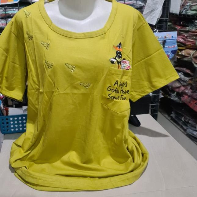 ✷ Kaos Lengan Pendek Bordir Part 2 Oreenjy Kaffe XXXL ✦