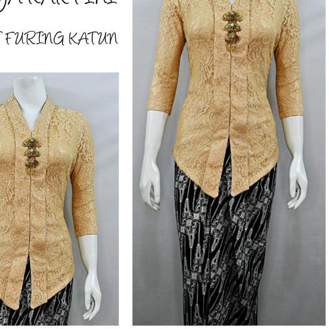 ✥ Indah KEBAYA BRUKAT MODERN KARTINI LENGAN 7/8 Furing Katun KEBAYA WISUDA KEBAYA KATUN KEBAYA AKAD 