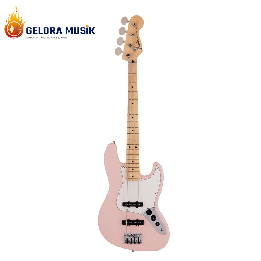 Gitar Bass Fender Japan Junior Collection Jazz Bass, Maple FB, Satin Shell Pink