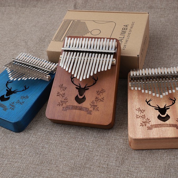 Kalimba 17 Key untuk pemula Piano jari/ Kecapi jari Kalimba/ instrumen Carimba