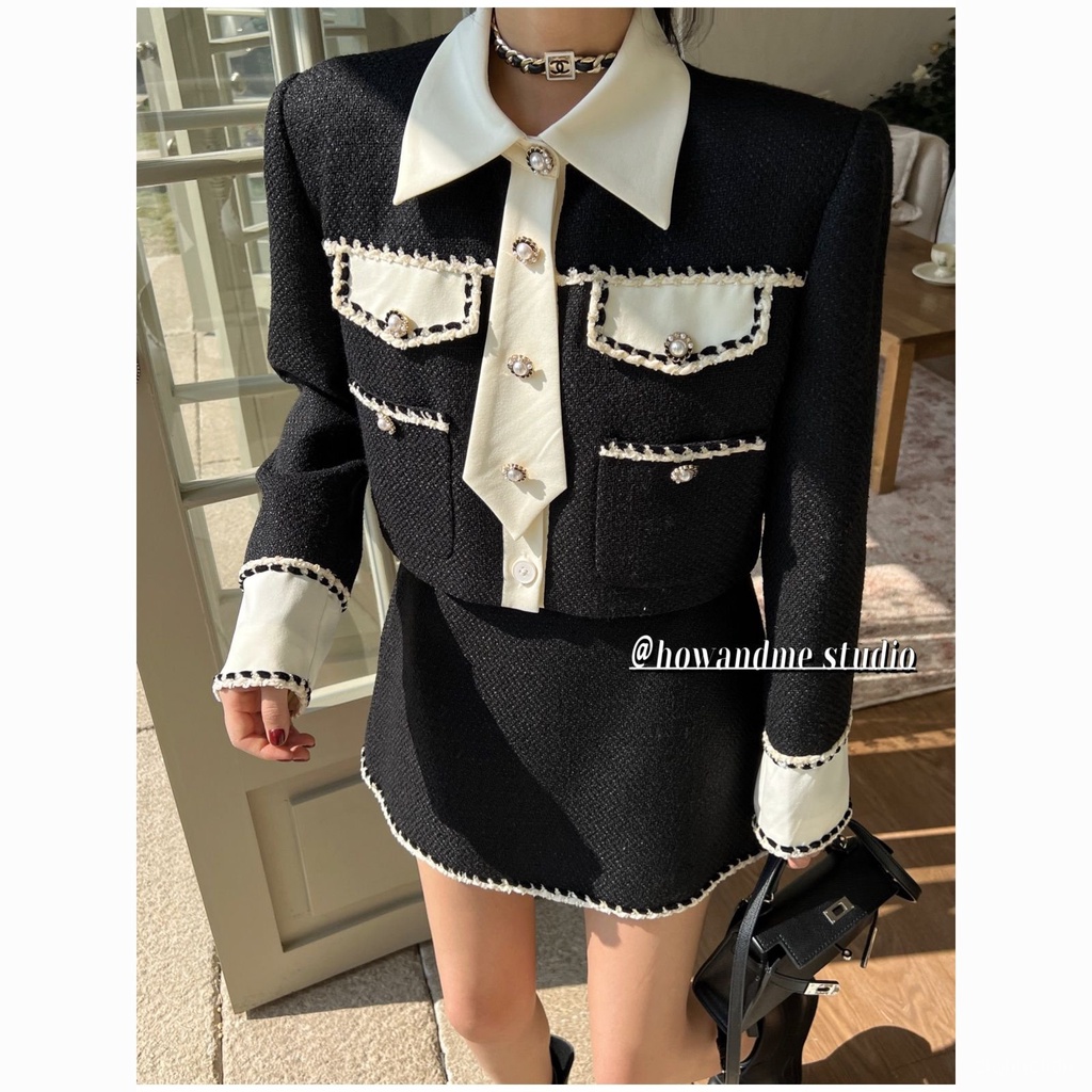[✅BISA COD] #Sisjuly# Warna tabrakan mode baru wanita Perancis jaket angin dupa kecil jaket angin pi