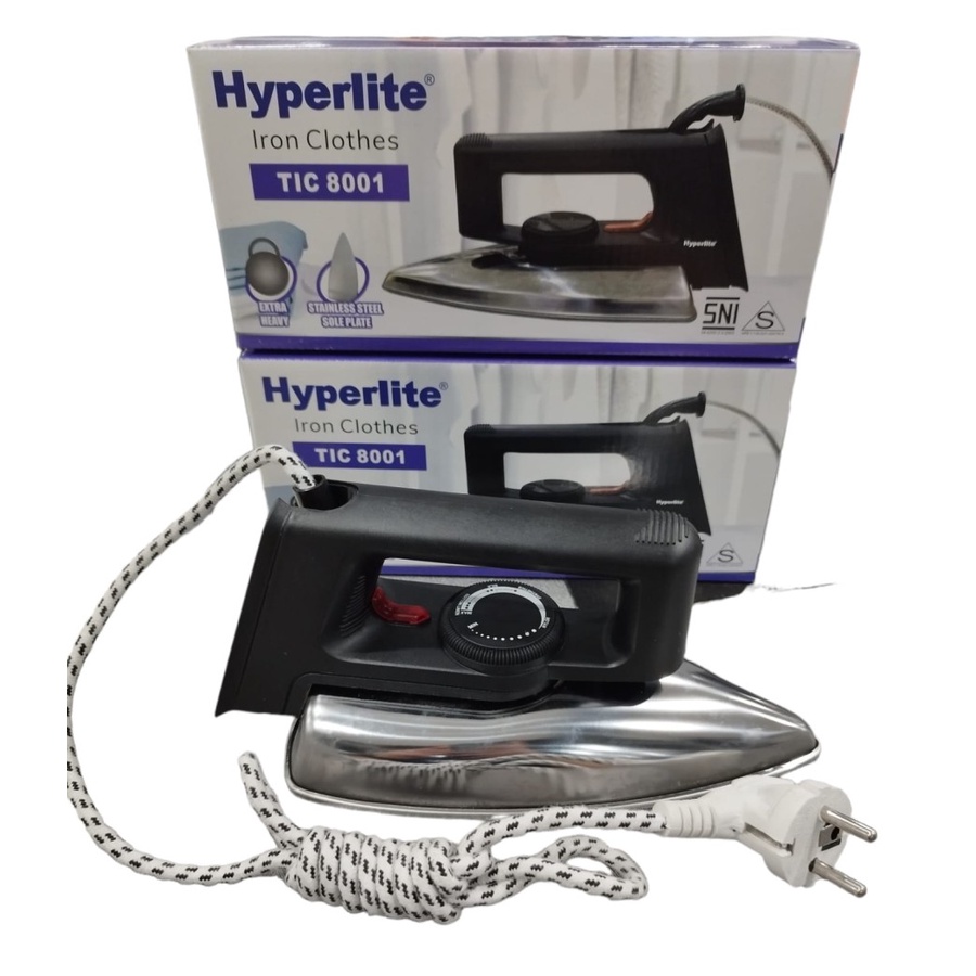 Setrika Hyperlite TIC 8001 low watt | setrika stainless low watt