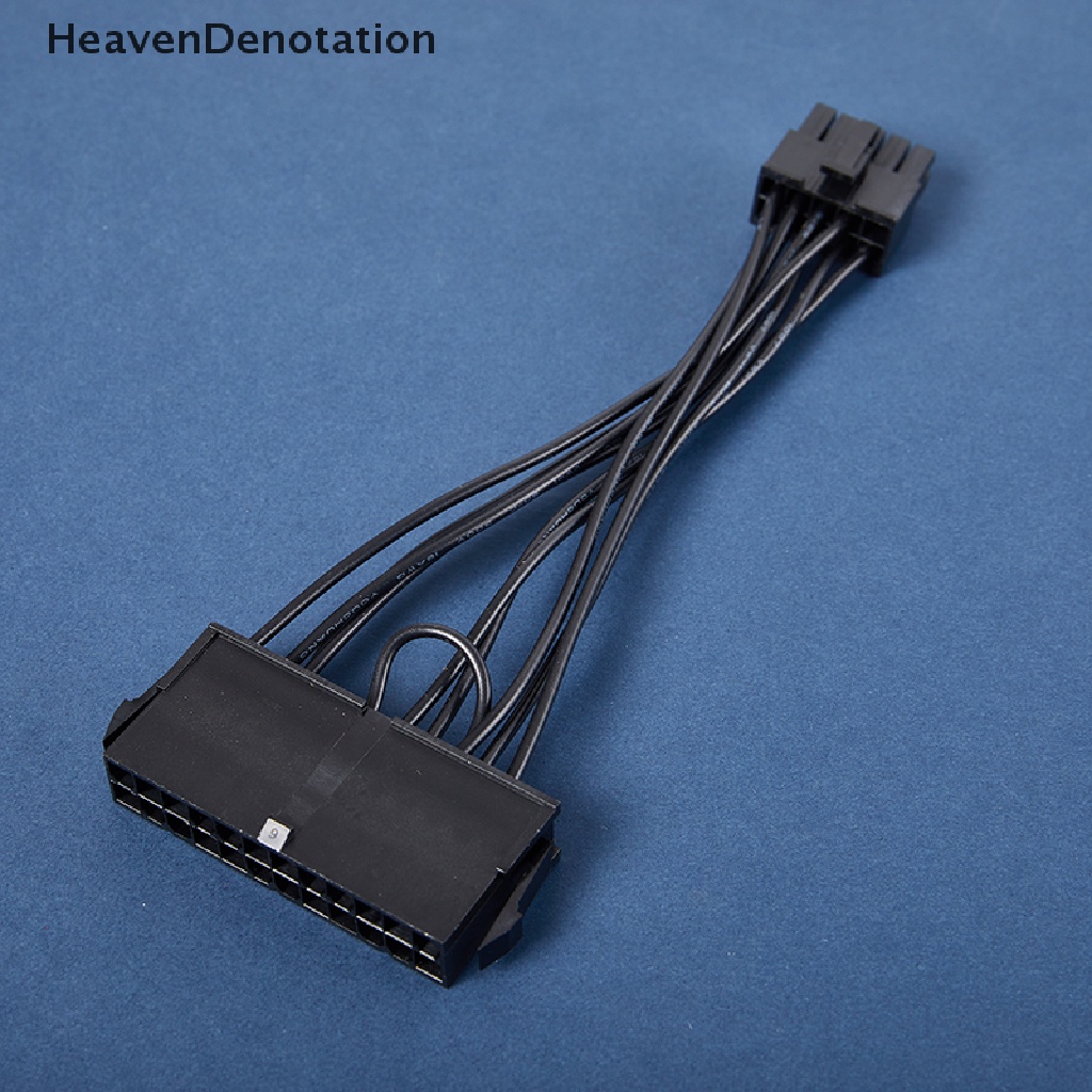 [HeavenDenotation] 24pin Ke 10pin ATX PSU Adaptor Daya Utama Kabel Power Supply 18AWG Kawat HDV