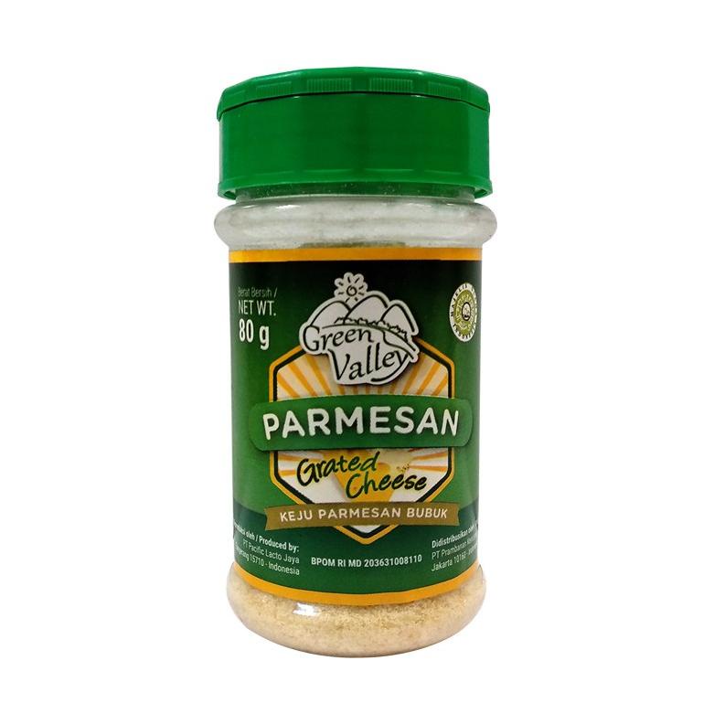 

[KODE 77] KEJU HALAL MUI Mpasi GREEN VALLEY PARMESAN CHEESE KEJU PARMESAN BUBUK 80 Gram