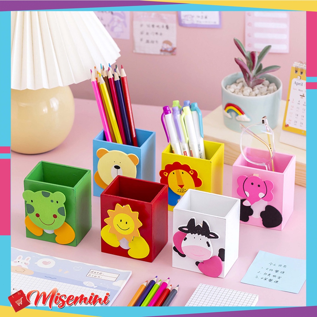 

Ⓜ️ Ⓜ️️Tempat Pensil Dan Pulpen Karakter Serbaguna Desktop Multifungsi Pen Holder