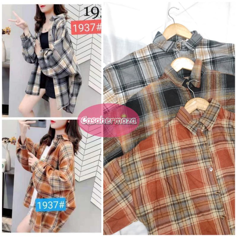 Kemeja Flanel Oversize / Kemeja Import Oversize / Kemeja flanel import