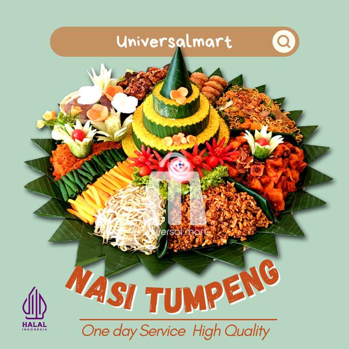 

Nasi Tumpeng kuning porsi 5 orang TERLARIS