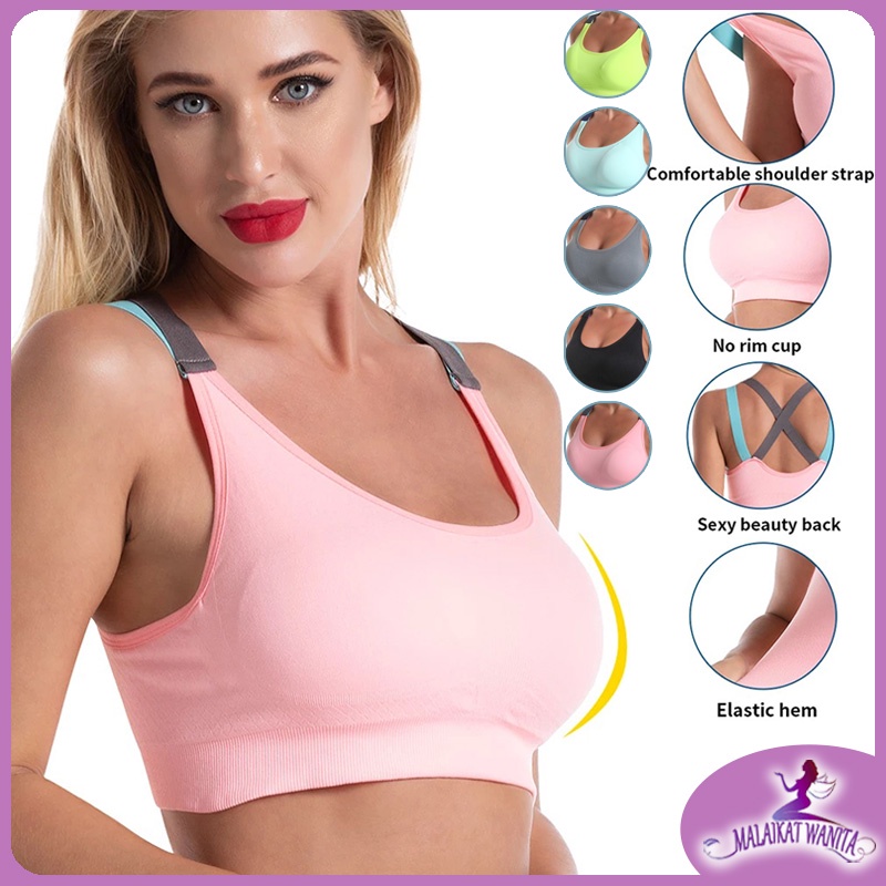 Sport Bra Gym Wanita Crop Top Zumba Bra Senam Wanita Aerobik Fitness Yoga Push Up Bh Olahraga Wanita 2082