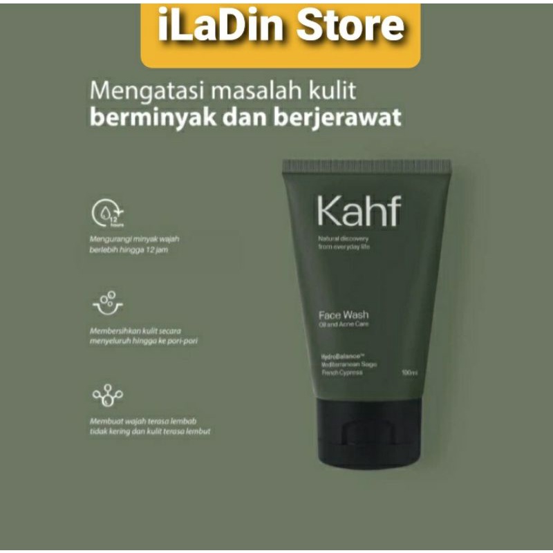 Kahf Oil and Acne Care Face Wash 100ml - mengatasi jerawat dan minyak