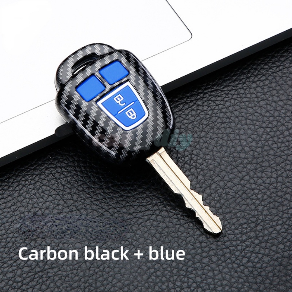 Carbon Abs Cover Kunci Mobil Remote Car Key Shell Untuk Toyota Camry Prius 2012 2013 2014 2015 2016 2017 Corolla RAV4 Key Case TOY43 2/3tombol