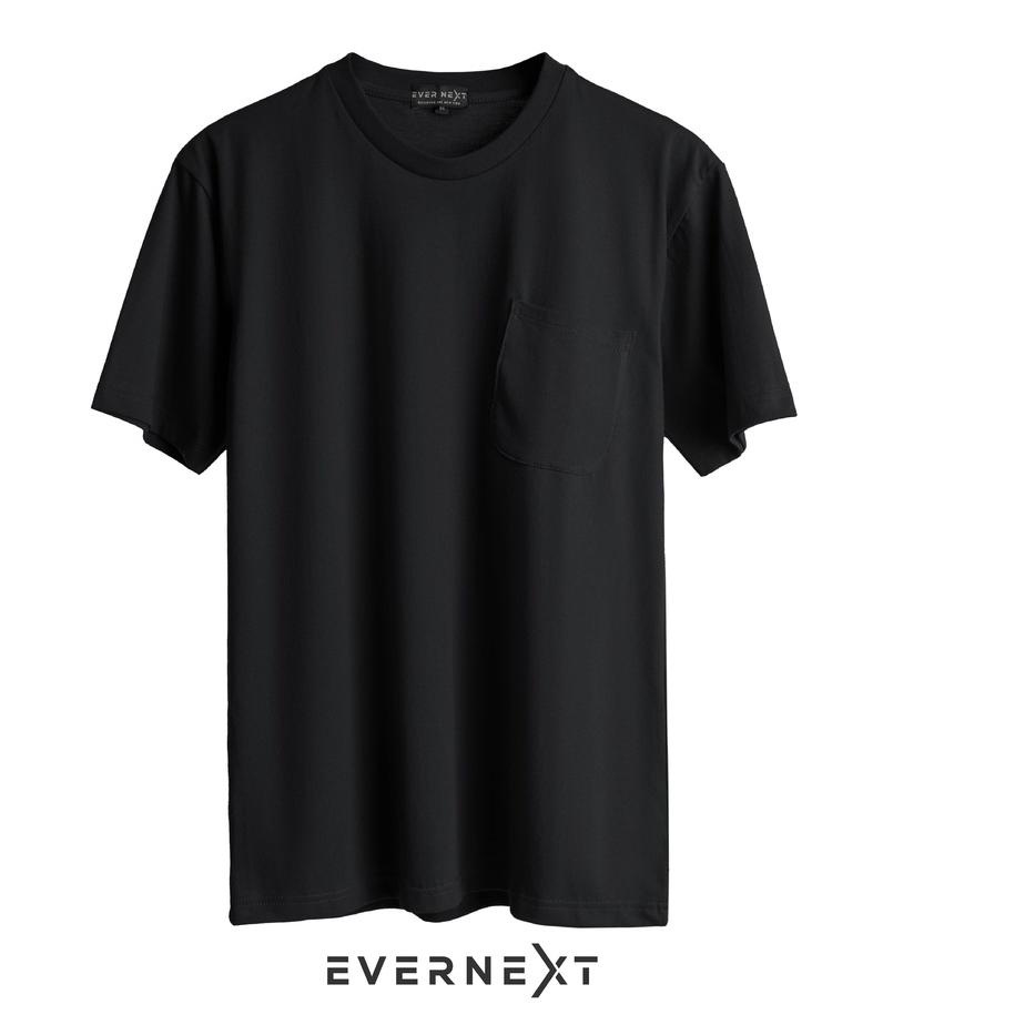 ➶ Evernext - Kaos Polos Pria Kaos Pocket Tee Pria T-Shirt Kantong Kaos Saku Pria Baju Distro Pria Ka