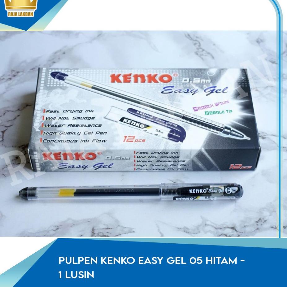 

Baru Sampai Pulpen Kenko Easy Gel 05 Hitam / Biru - 1 Lusin