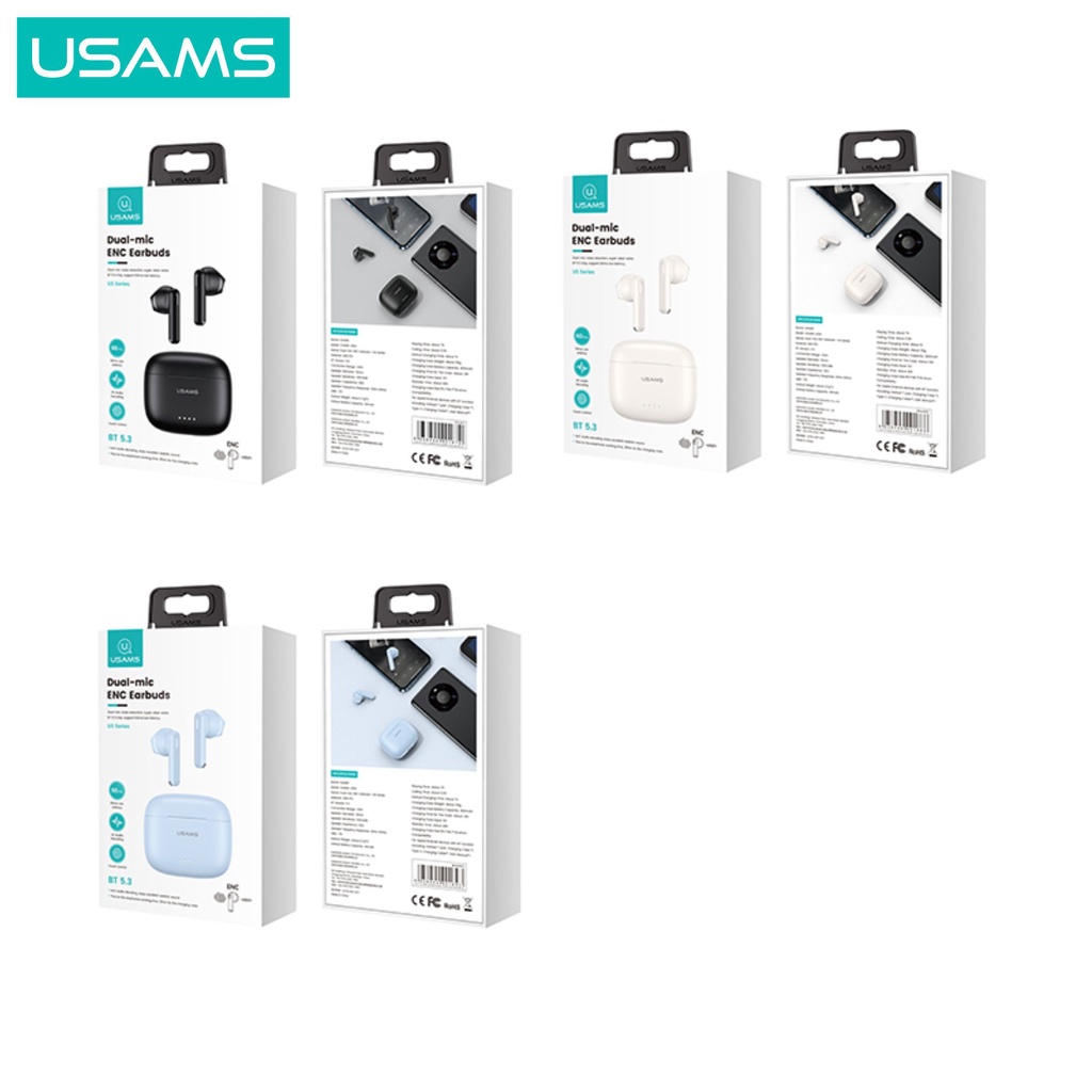 USAMS US14 TWS Dual-mic ENC Earbuds BT 5.3