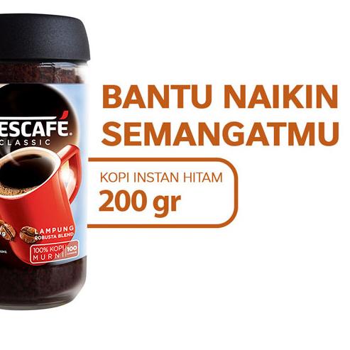 

➩ NESCAFE Classic Kopi Instan Kopi Hitam 200 gr ♬