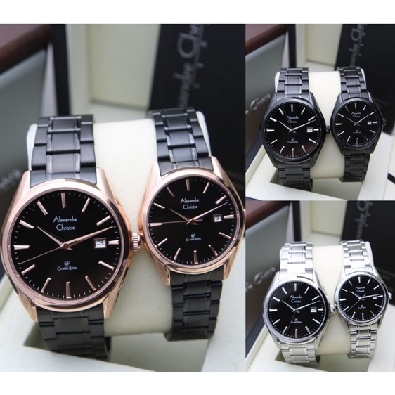 Jam Tangan Couple Alexandre Christie Ac 8681 / Ac8681 Original Garansi Resmi 1 Tahun