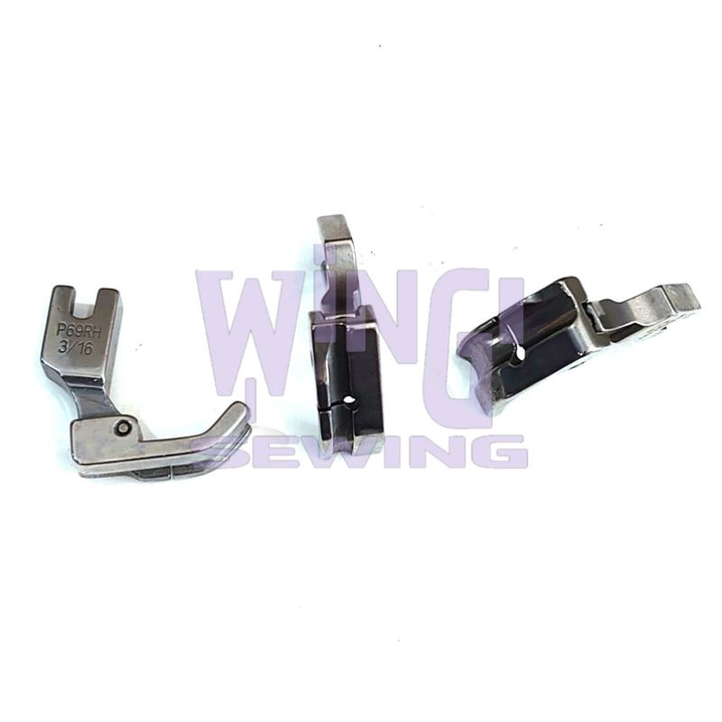 P69RH 1/4 6mm Sepatu Coak Kanan Pita Paiping Mesin Jahit Industri