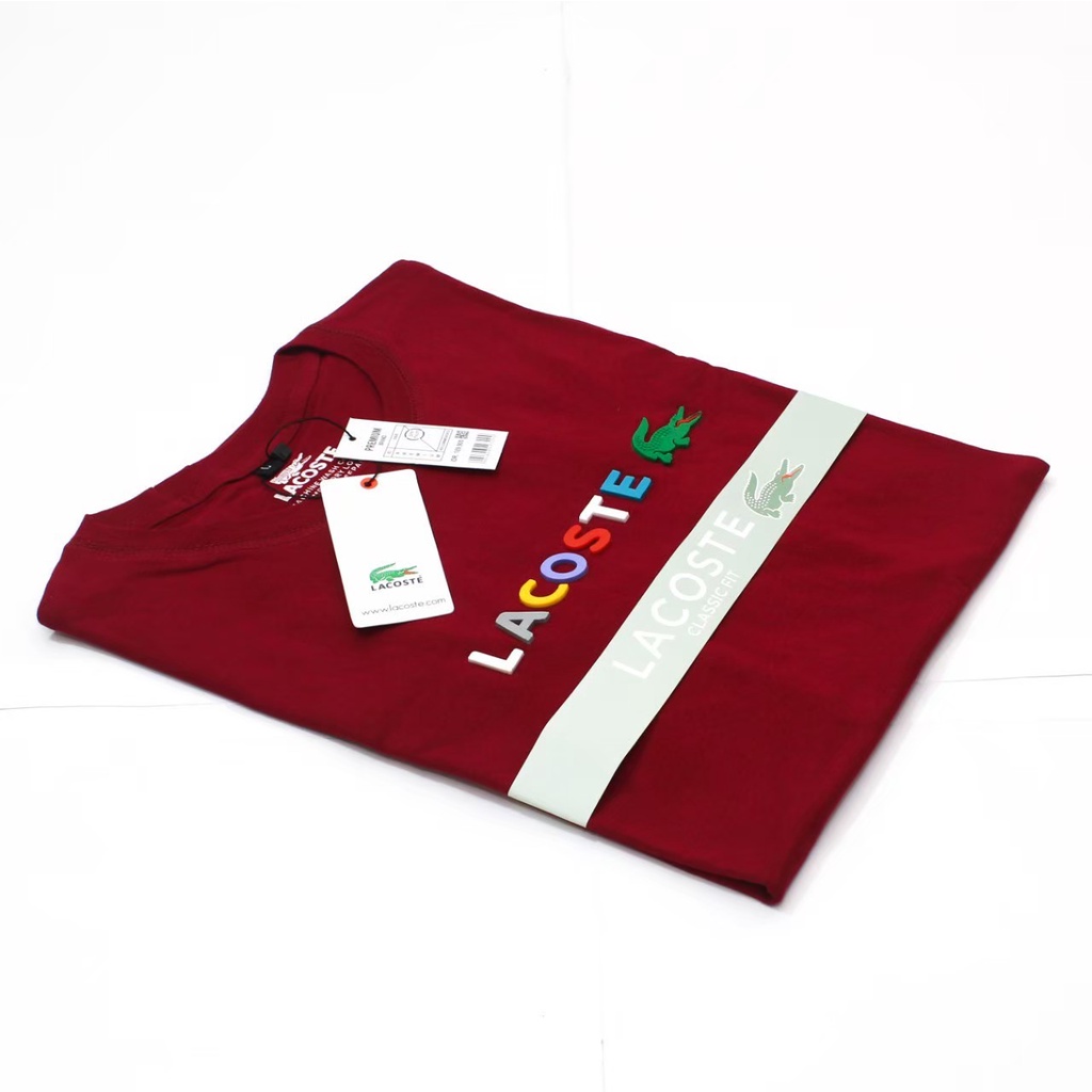 BAJU KAOS PRIA BRANDED FLOKING  LENGAN PENDEK M L XL