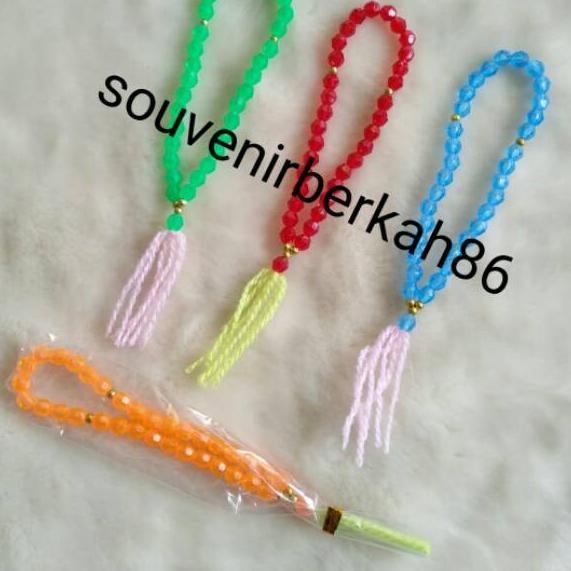♞ isi 100pcs SOUVENIR PERNIKAHAN TASBIH PLASTIK KECIL kemas plastik ➴