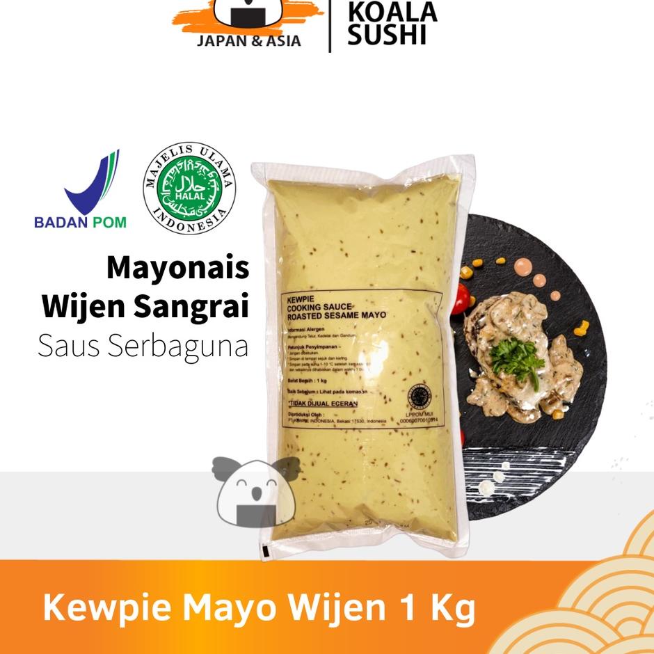 

❀ KEWPIE Cooking Sauce Roasted Sesame Mayo 1 Kg │ Mayonnaise Wijen Sangrai ♩