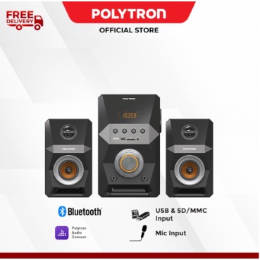 Polytron Speaker Aktif PMA 9522 Active Speaker Bluetooth Extra Bass Radio