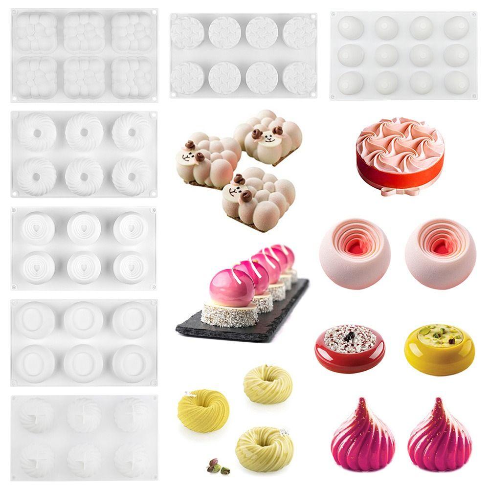 Populer Cetakan Silikon Silicone Edible DIY Cake rim Cetakan Coklat