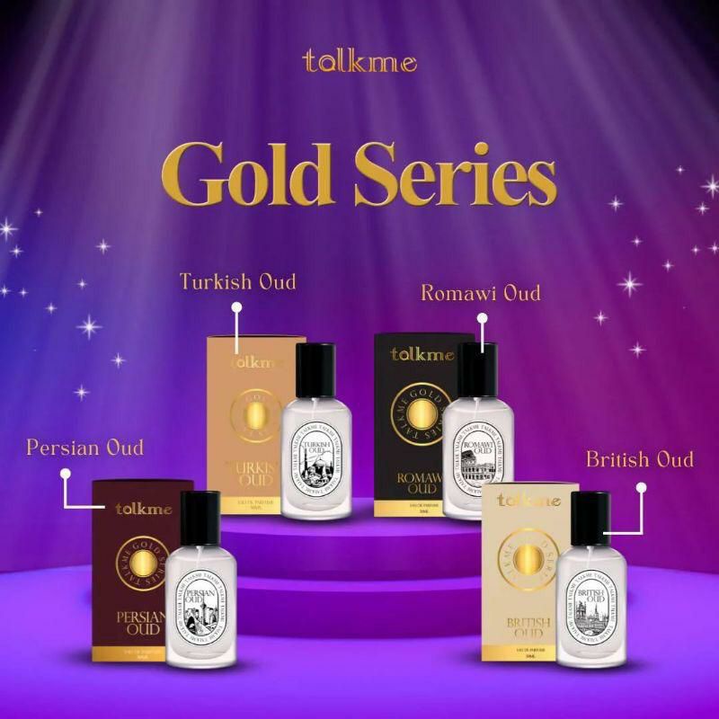 PARFUM TALKME GOLD SERIES / PARFUM TALKME TERBARU / GOLD SERIES / TALKME BRITISH TURKISH ROMAWI PERSIAN