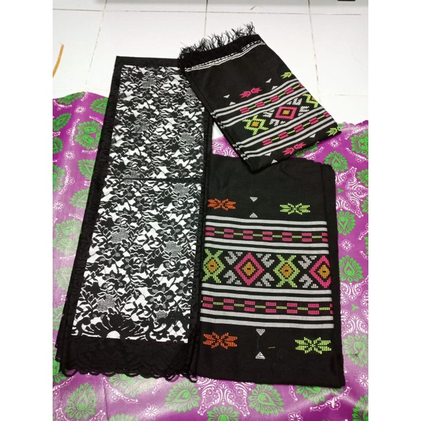 stelan songket + selendang + kebaya