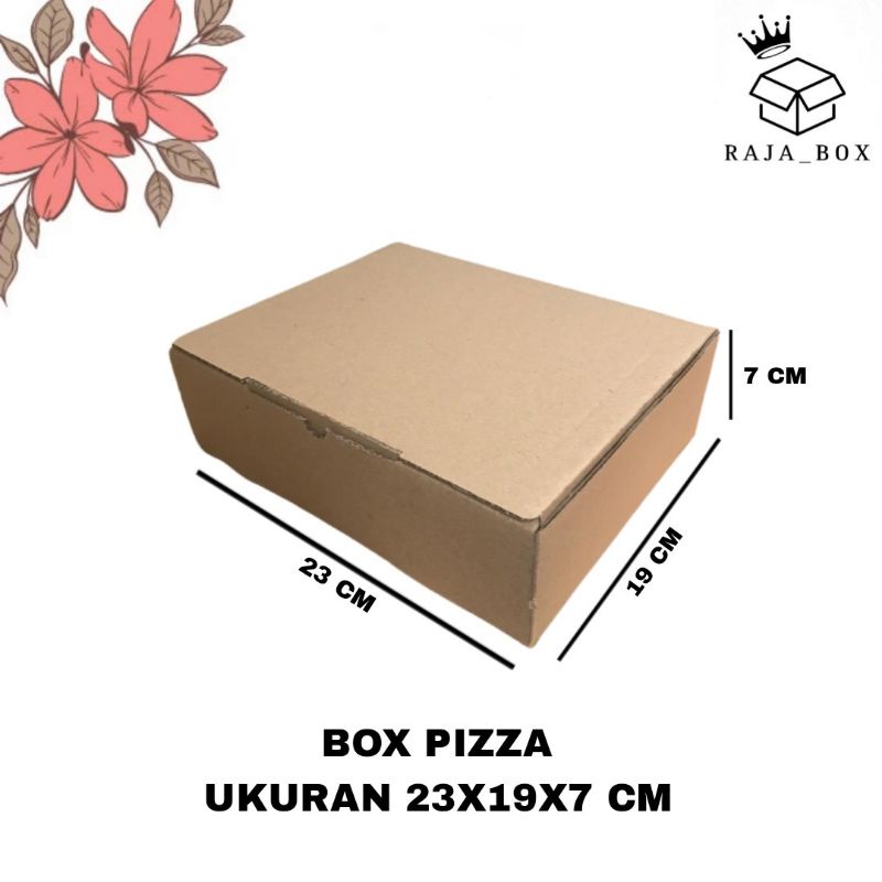 

Box Kardus Pizza 23x19x7 Die Cut Kemasan Pizza/Kotak Pizza