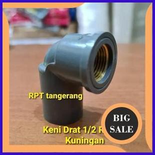 sparepart Keni Drat Dalam setengah inch Kuningan Elbow Drat Dalam setengah inch kuningan 1