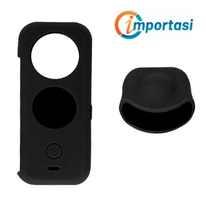 Silicone Case &amp; Lens Cap Cover INSTA360 ONE X2 Protector Casing Karet