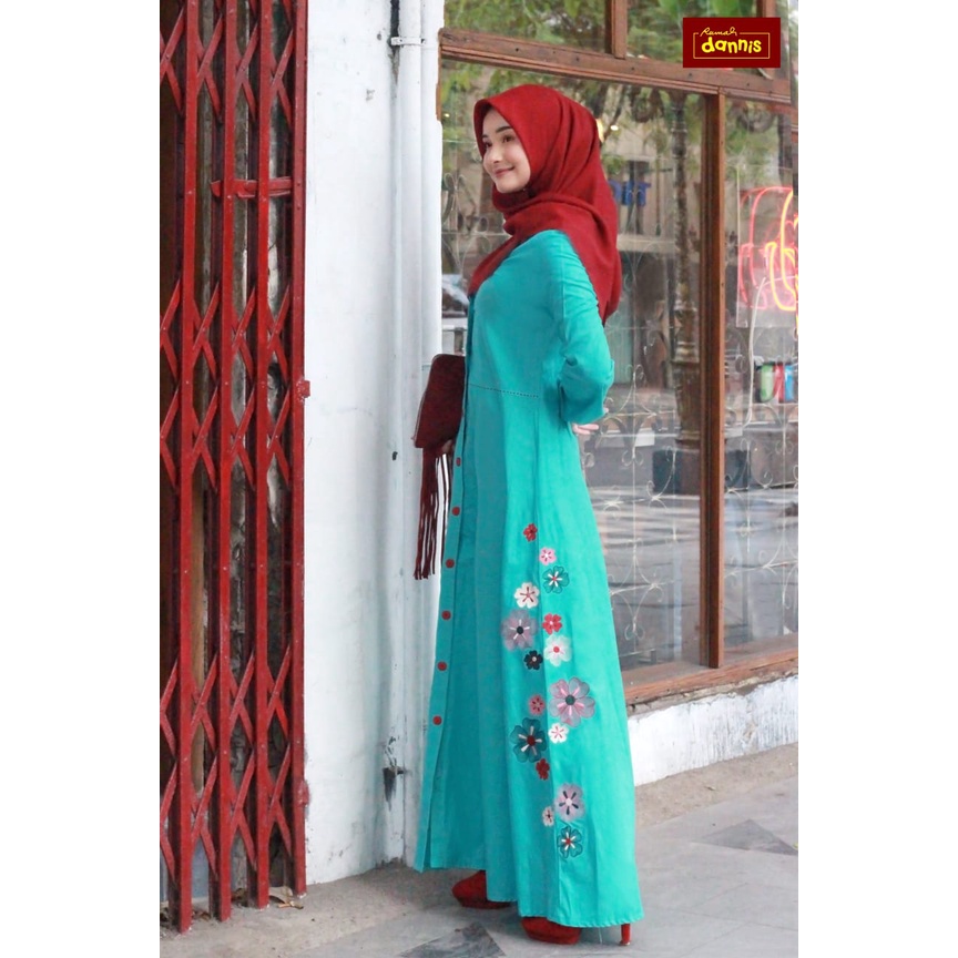 D'Flowery Abaya Dewasa By Rumah Dannis Size XS - XXL