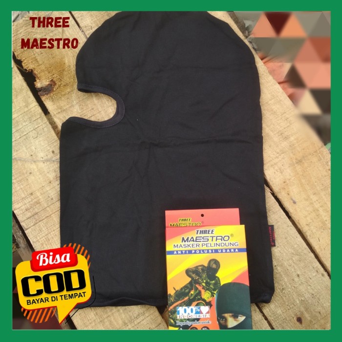 Masker Balaclava premium Three Maestro Pelindung kepala Balacava Ninja