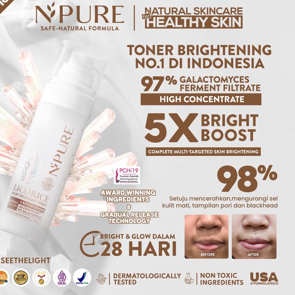 ✵ NPURE LICORICE MILKY SPOTLIGHT TONER ✶