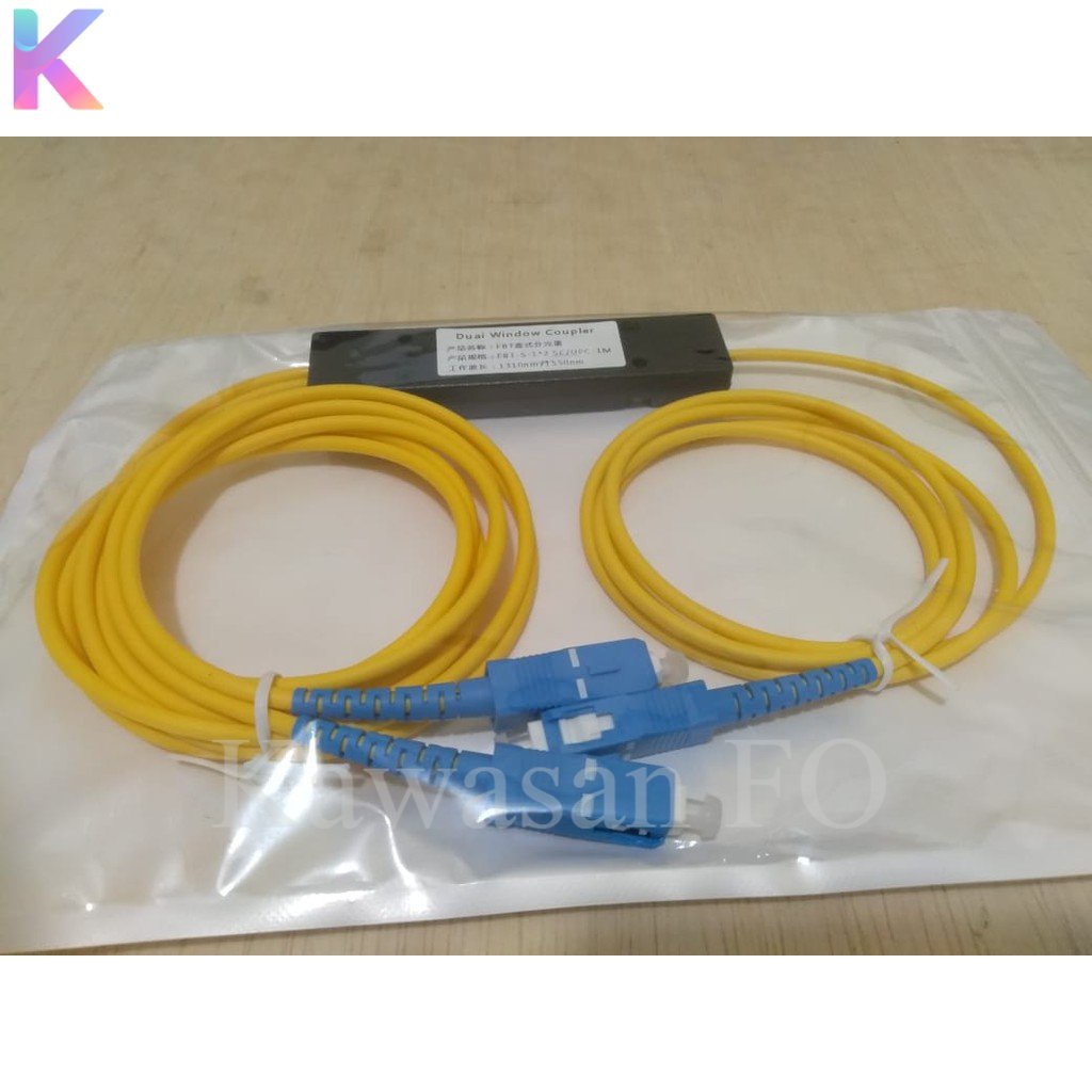 Passive Splitter  1:2 SC UPC / Pasif Spliter 1:2 Mini Modular SC UPC Fiber optik FTTH
