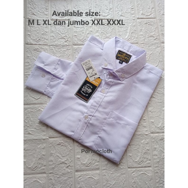 Baju Kemeja putih lengan panjang Boyi top man Kemeja kantor