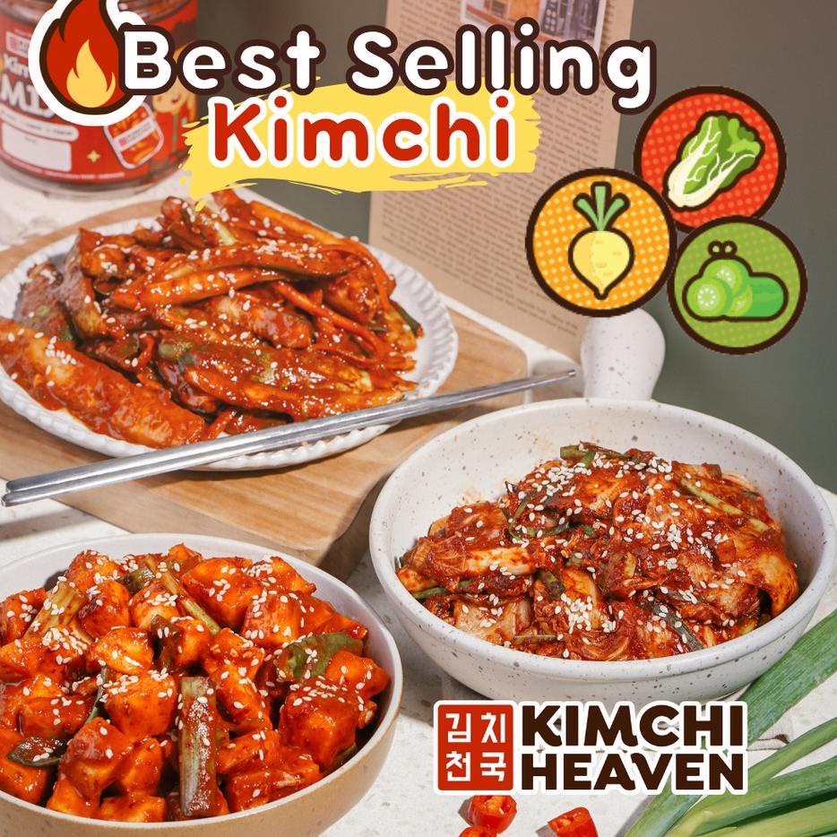 

✪ 600g Fresh Korean Kimchi in Jar Halal (Sawi / Lobak /Timun / Mix) Makanan Korea Halal Kimchi Korea Halal Korean Food Kfood Jajanan Cemilan Siap Saji Frozen Instant Murah Enak Premium ♠