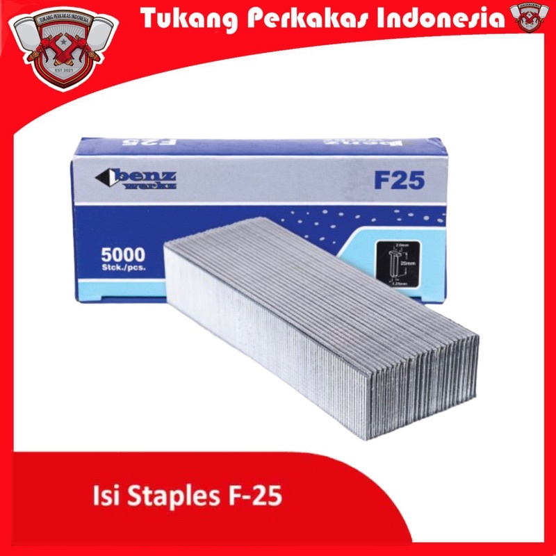 

Benz F25 mo isi Mesin Staples Steples paku tembak lurus mata gun Nailer F 25