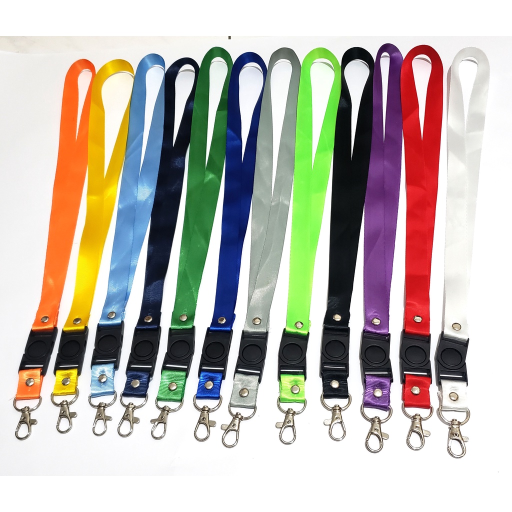 

TALI JADI STOPER 1.5 cm / Tali Lanyard ID Card Name Tag Ukuran 1.5 cm stoper (Polos)