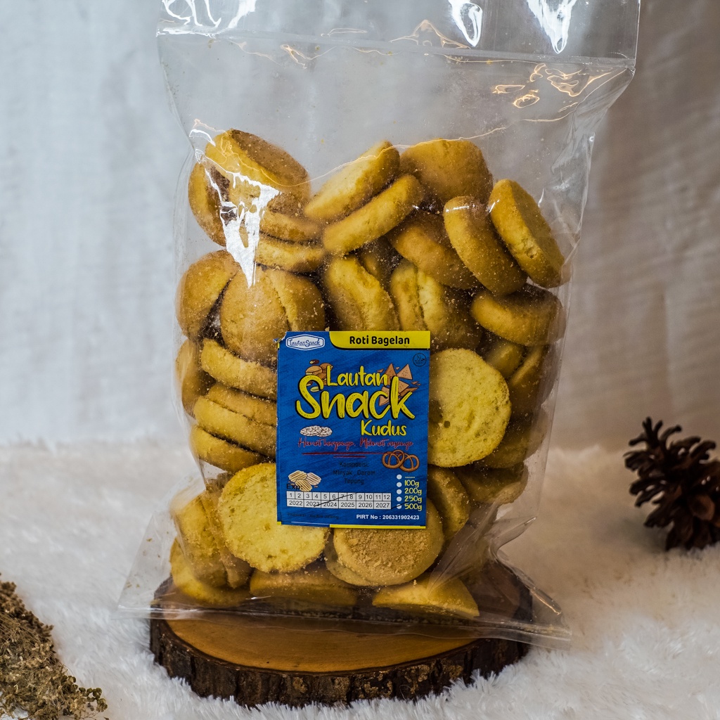 

Cemilan Sehat Diet Lautan Snack | Camilan Roti Bagelen 250 gram Manis Renyah