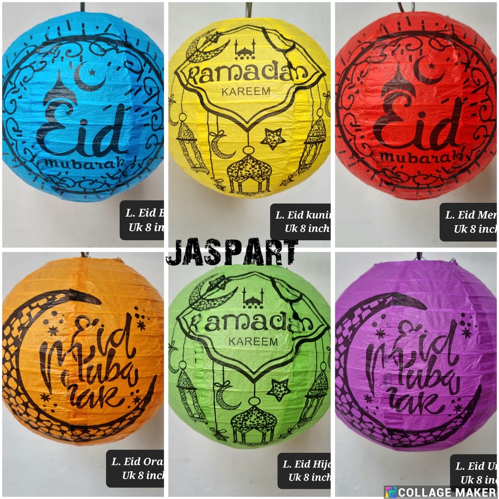 Jual lampion Lebaran Lampion Eid Mubarak Hiasan lebaran Ornamen lebaran
