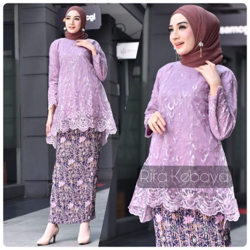 Stelan Kebaya Corla Modern Baju Pesta Baju Nikahan Kebaya Lamaran