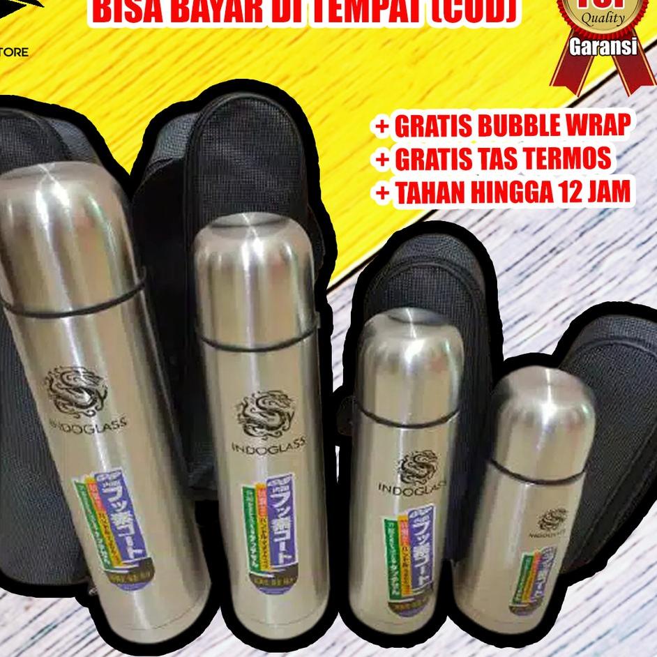 Termurah TERMOS TREMOS STAINLESS STEEL 350 500 750 1000 ML FREE TAS TERMOS AIR PANAS ES KECIL MINI P