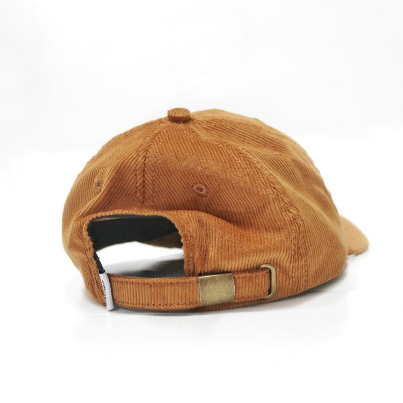Mildness Baseball Polo Caps Desierto Corduroy Hat Brown Pria Wanita