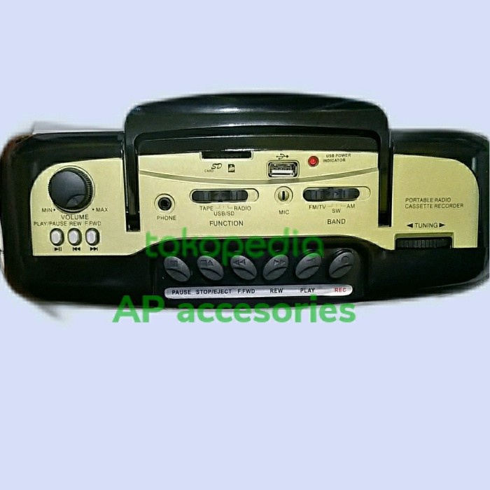 Radio Jadul Asatron Cr 1568 Radio Tape/ Radio Kaset Usb Mp3 Mmc