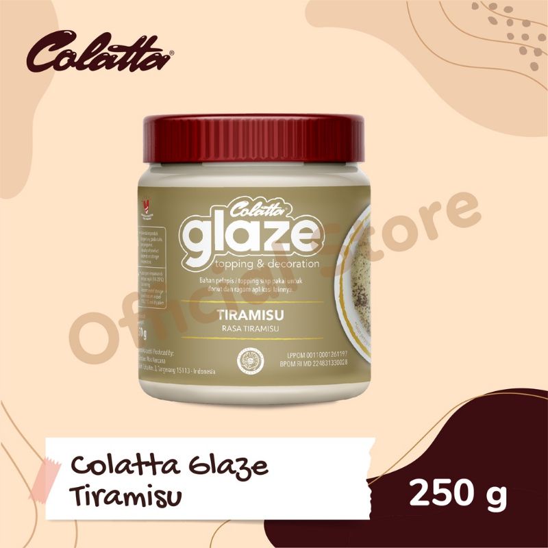 

PROMO Colatta Glaze Topping & Decoration Dark Tiramisu 250 gr