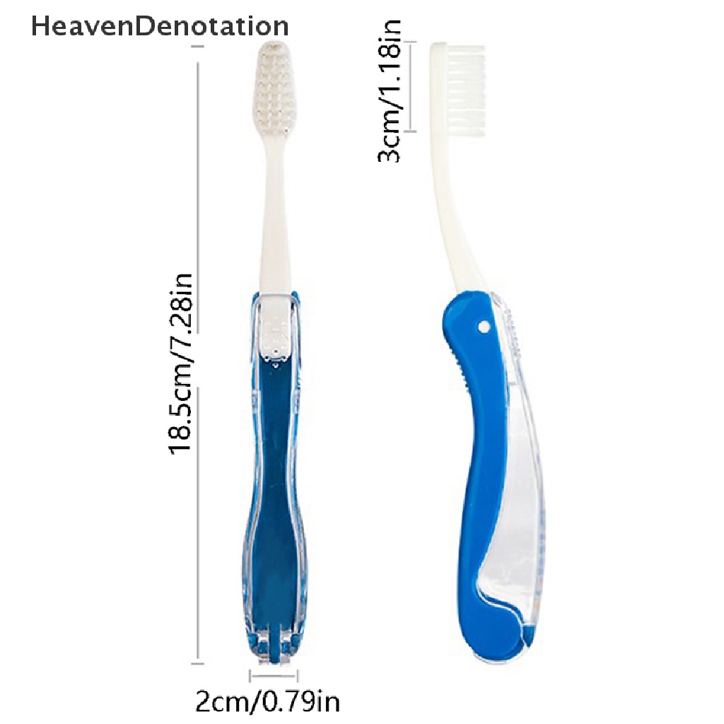 [HeavenDenotation] Sikat Gigi Lipat Travel Portable Camping Toothbrush Hiking Tooth Brush Tools HDV