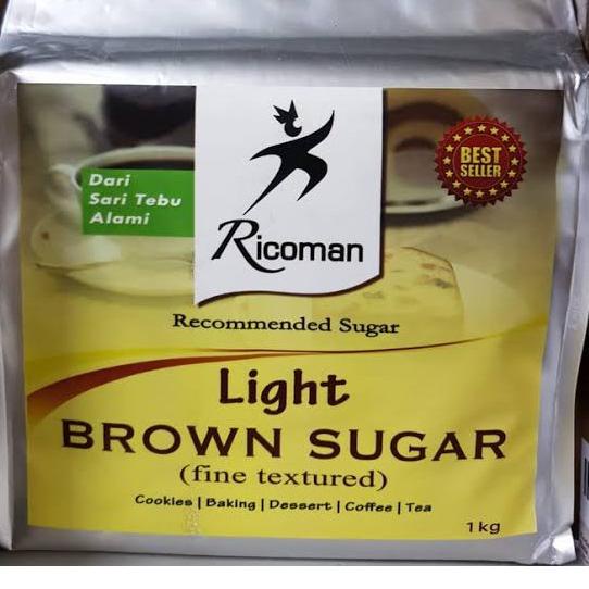 

Stok terbaru Gula - Sugar Ricoman Light Brown 1kg