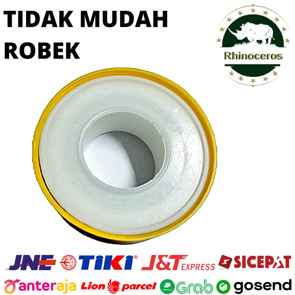 Seal Tape Kuning / Isolasi Kran Air / Selotip Pipa Ukuran 12MM X 10MM