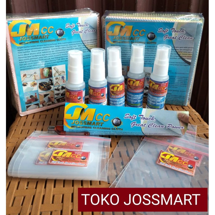 Lebihbanyak 100pcs (1Dus) Kain Microfiber dan 5Botol Cleaner Cairan Pembersih Kacamata Lensa Kamera 